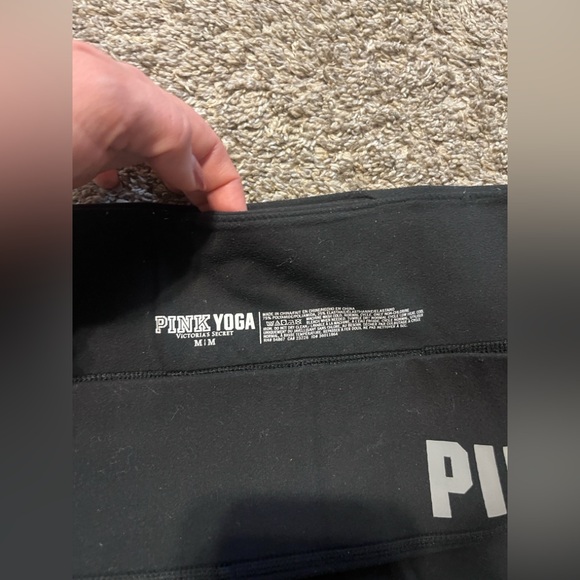 PINK Victoria's Secret Bundle of 3 Black Women’s Leggings Medium - Picture 7 of 13